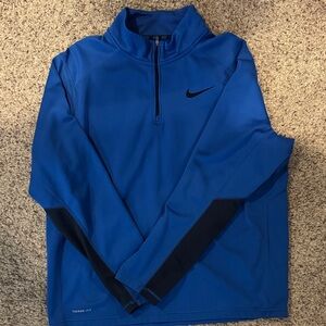 Nike Men's Blue and Black Performance Jacket